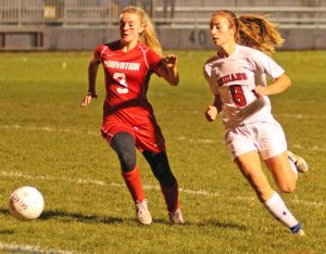 Emily Reed (3) and Ashley Pettet (8)