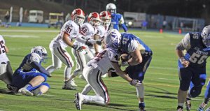 Ben Mason powers home a 2-point conversion