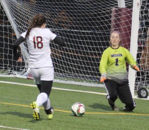 Colleen Byron and Weston GK Natalie Pettirossi