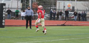 Marven Fedna leaves the ball in the end zone after going in untouched