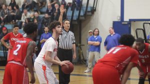 Tyler Scalzo (13 points) at the foul line