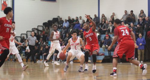 Chris Torres (#1) in traffic