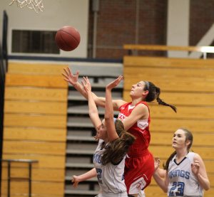 Maddie Napoli gets to the basket