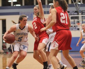 Bridget Sheehan looks for an opening