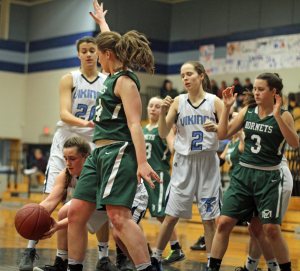 Bridget Sheehan locates the ball