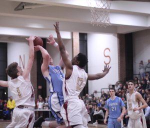 Robbie Shay blocks Liam Spillane