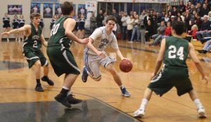 Jack McCarthy looks for an opening